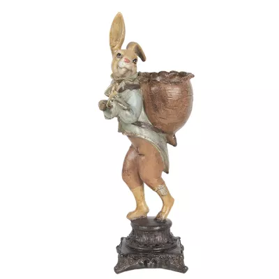 Clayre & Eef Decoration Kaninchen 15x13x41 cm