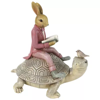 Clayre & Eef Dekoration Kaninchen 17x12x17 cm