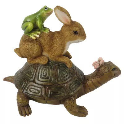Clayre & Eef Dekoration Schildkröte 14x9x11 cm