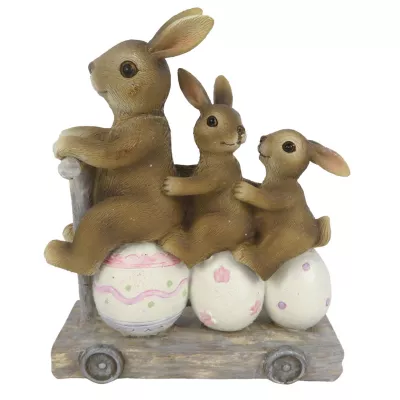 Clayre & Eef Dekoration Kaninchen 11x4x12 cm