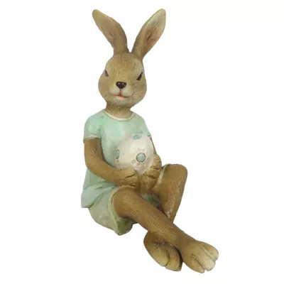 Clayre & Eef Dekoration Kaninchen 10x6x12 cm
