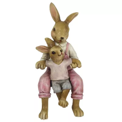 Clayre & Eef Dekoration Kaninchen 6x6x15 cm