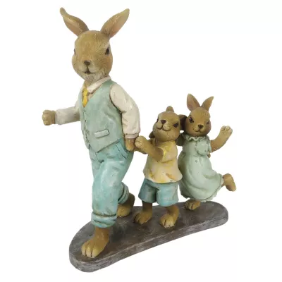Clayre & Eef Dekoration Kaninchen 13x6x15 cm