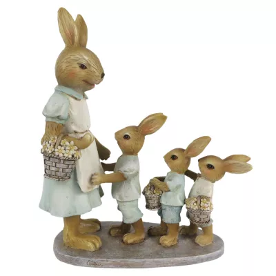 Clayre & Eef Dekoration Kaninchen 17x7x19 cm