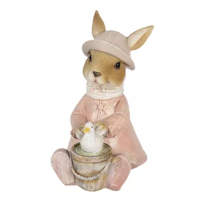 Clayre & Eef Dekoration Kaninchen 9x6x12 cm