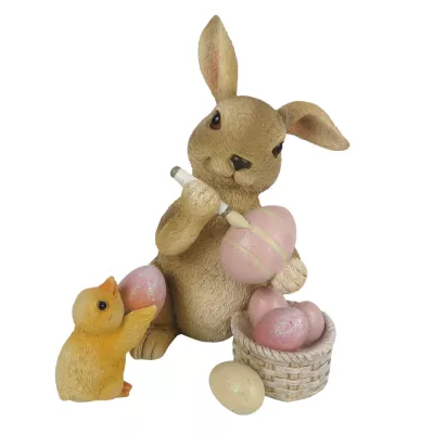 Clayre & Eef Dekoration Kaninchen 9x9x13 cm