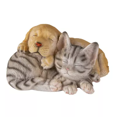 Clayre & Eef Dekoration Hund und Katze 20x15x11 cm