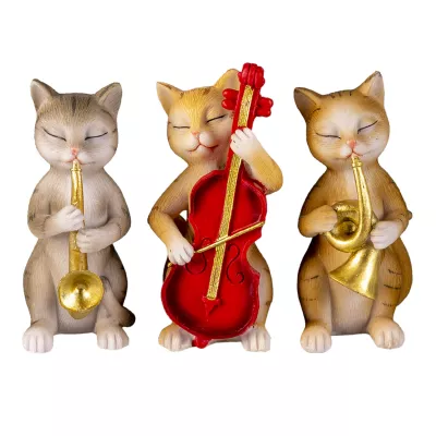 Clayre & Eef Dekoration Katzen 14x6x10 cm