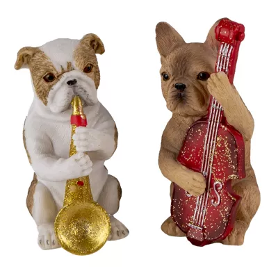Clayre & Eef Dekoration Hunde (set 3) (3) 14x6x10 cm