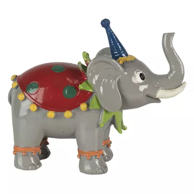 Clayre & Eef Dekoration Elefant 13x6x11 cm