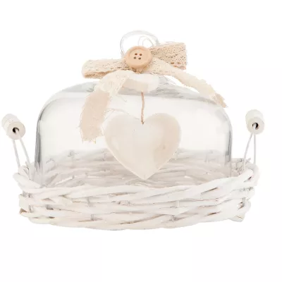 Clayre & Eef Glasglocke Ø 20x14 cm