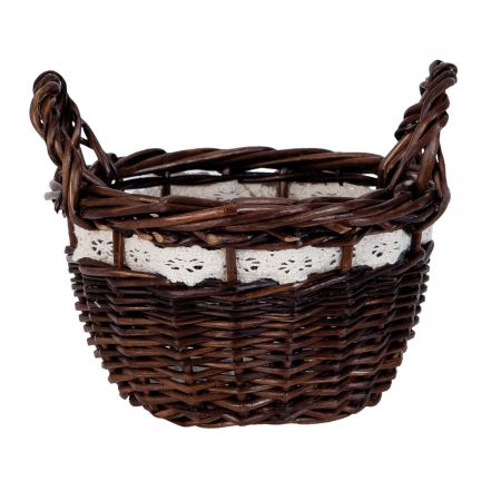 Clayre & Eef Korb rattan ca. 13 x 13 x 11 cm