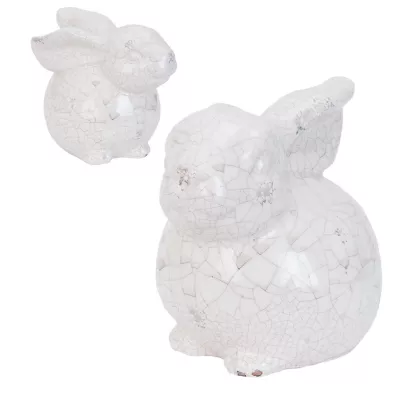 Clayre & Eef Dekofigur Hase 14x10x13 cm