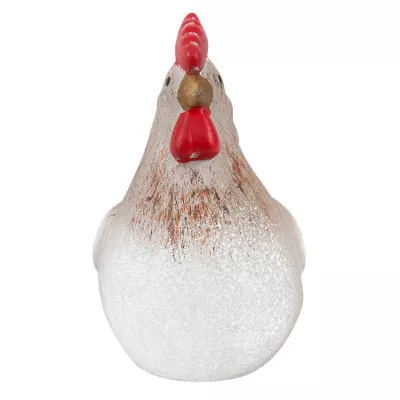 Clayre & Eef Dekoration Figur Hahn 10x6x10 cm