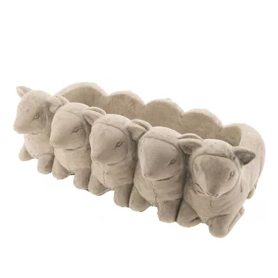 Clayre & Eef Blumentopf Schafe 31x19x11 cm