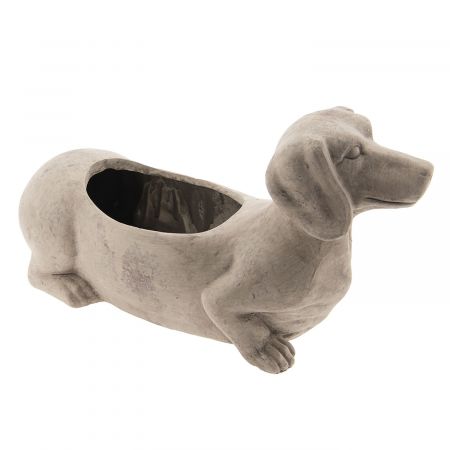 Clayre & Eef Blumentopf Hund 30x12x16 cm