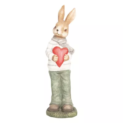 Clayre & Eef Dekoration Kaninchen 19x18x60 cm