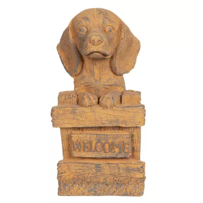 Clayre & Eef Dekoration Hund 20x20x39 cm