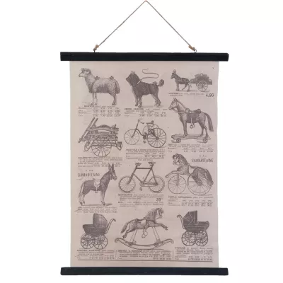 Clayre & Eef Wandkarte 55x2x75 cm