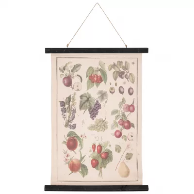 Clayre & Eef Wandkarte Früchte 55x2x75 cm