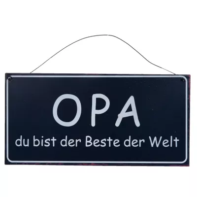 Clayre & Eef Textplatte 25x12 cm