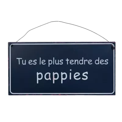 Clayre & Eef Textplatte 25x12 cm