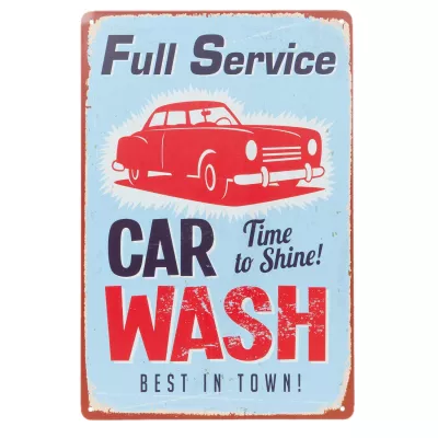 Clayre & Eef Wandschild Blechschild Full Service... ca. 20 x 30 cm