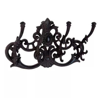 Clayre & Eef Garderobe mit 4 Haken 34 x 12 x 20 cm