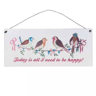 Clayre & Eef Textschild 25x11 cm