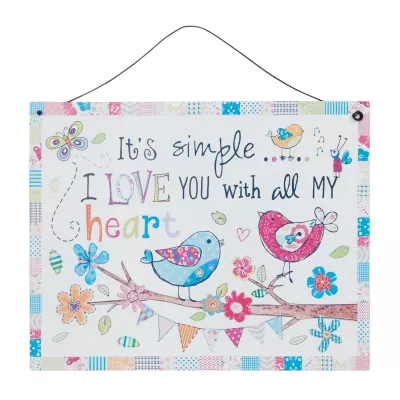 Clayre & Eef Textschild 24x19 cm