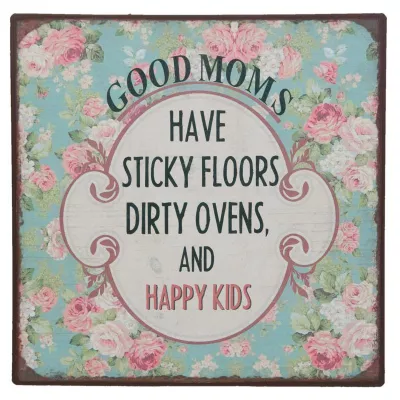 Clayre & Eef Textschild 25x25 cm