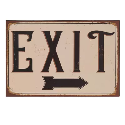 Clayre & Eef Textschild 30x20 cm