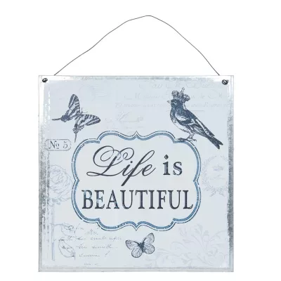 Clayre & Eef Textschild 25x25 cm
