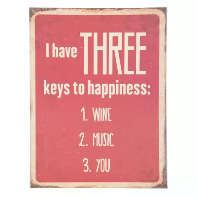 Clayre & Eef Textschild 30x40 cm