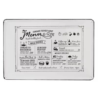 Clayre & Eef Textschild 30x1x20 cm