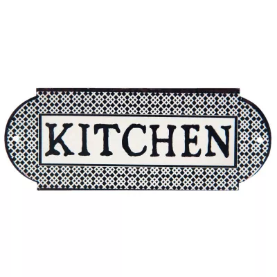 Clayre & Eef Textschild Kitchen 20x8 cm