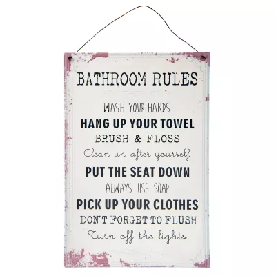 Clayre & Eef Textschild 20x30 cm
