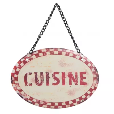 Clayre & Eef Hänger Textschild 12x8 cm