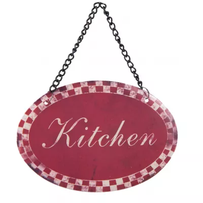Clayre & Eef Hänger Textschild 12x8 cm