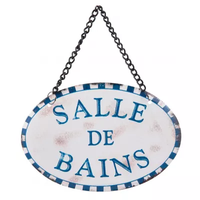 Clayre & Eef Hänger Textschild 12x8 cm
