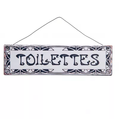 Clayre & Eef Hänger Textschild 25x7 cm