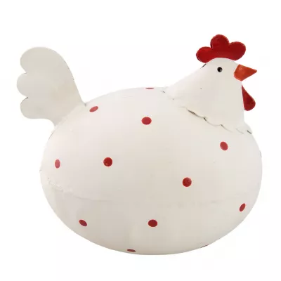 Clayre & Eef Dekoration chicken 9x8x6 cm