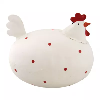 Clayre & Eef Dekoration chicken 10x9x7 cm