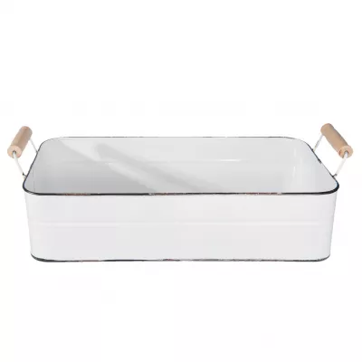 Clayre & Eef Metalltablett 57x26x18 cm
