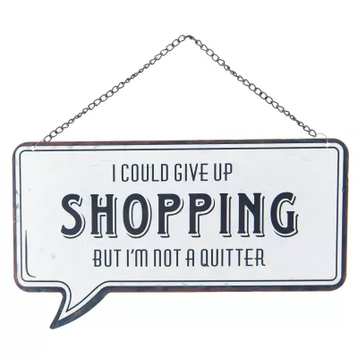Clayre & Eef Textschild 24x13 cm