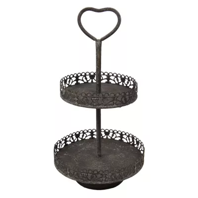 Clayre & Eef Etagere Ø 25x47 cm