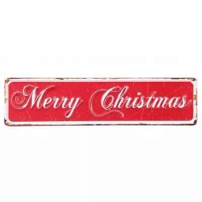Clayre & Eef Textschild Merry» 40x10 cm