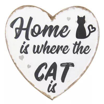Clayre & Eef Textschild 25x25x0.5 cm