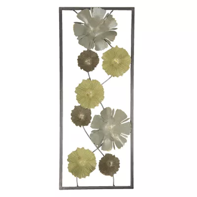 Clayre & Eef Wanddekoration Blumen 25x61x5 cm