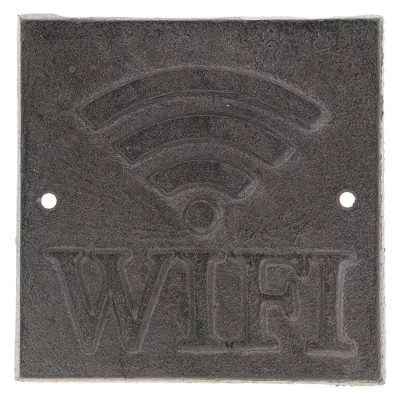 Clayre & Eef Textschild 13x13x1 cm